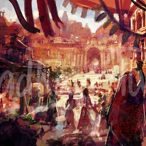 HD File Dvaraka, Shri Krishna entering Dwaraka, Hindu Gift, Radha Krishna, RadhaKrishn, Radhe, Vrindavan, High quality wallpaper, Indian Art