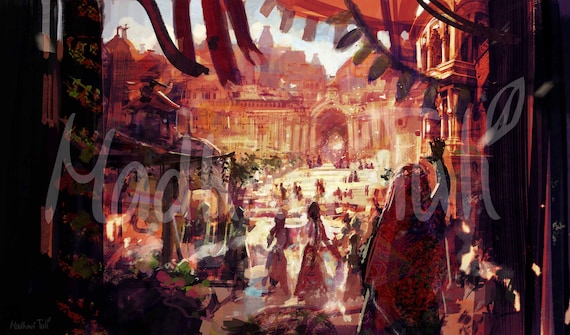 Hd File Dvaraka Shri Krishna Entering Dwaraka Hindu Gift Etsy