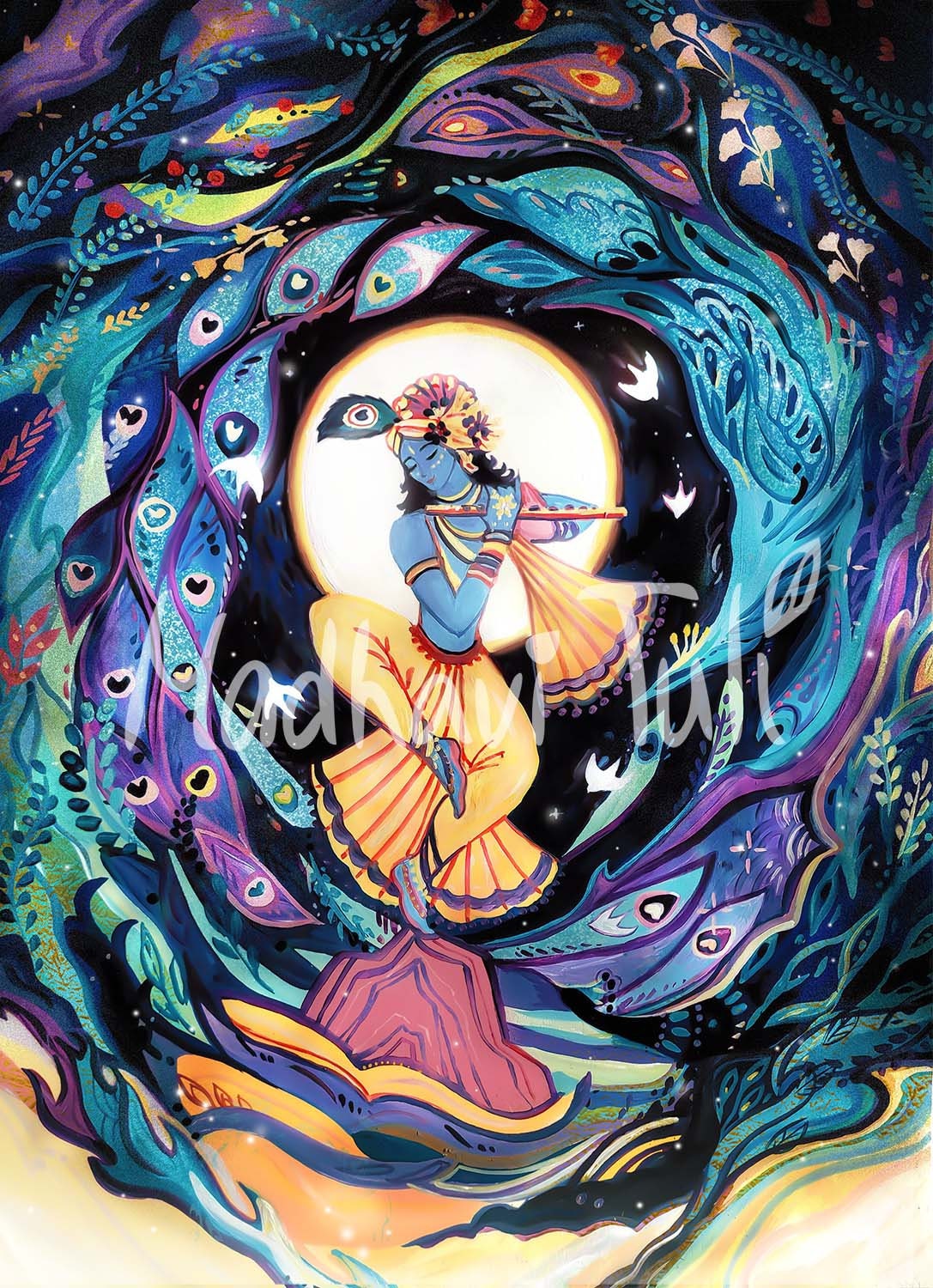 HD File Sharad Purnima Shri Krishna High Quality Wallpaper - Etsy HD File Sharad Purnima Shri Krishna High Quality Wallpaper - Etsy