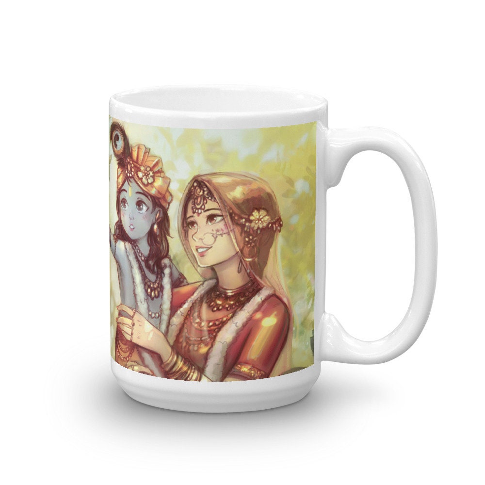 Little Krishna and Yashoda Mug Hindu God Mug Krishna Mug Etsy