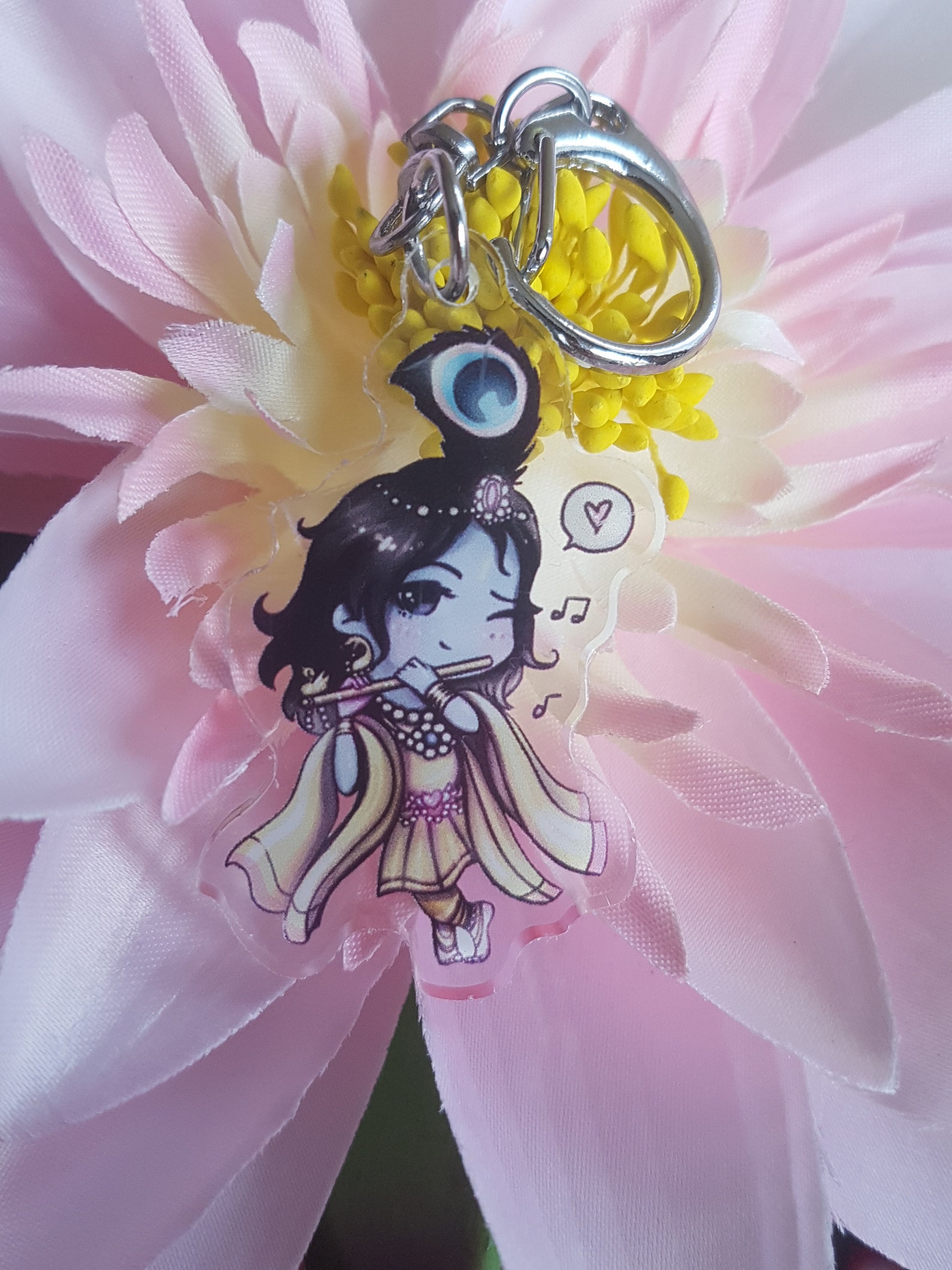 Cute Kanha Ji Little Krishna Keycharm Gopal Keychain Etsy