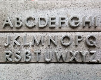 20 cm, betonbuchstabe, Straßenname, Firma, Architekturbeton