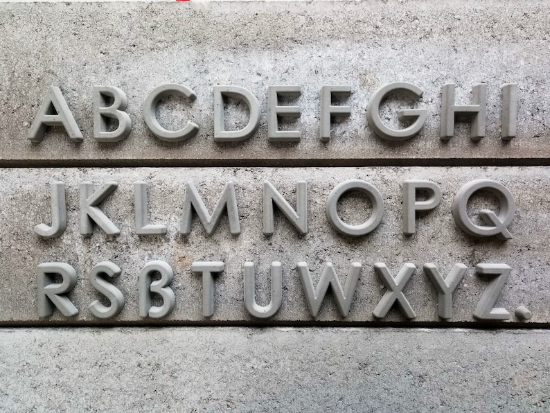 20 Cm, Concrete Letter, Name of the Street, Company, Architectural ...