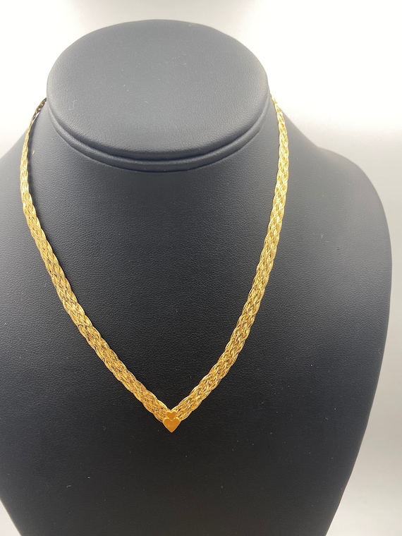 14k Yellow gold choker