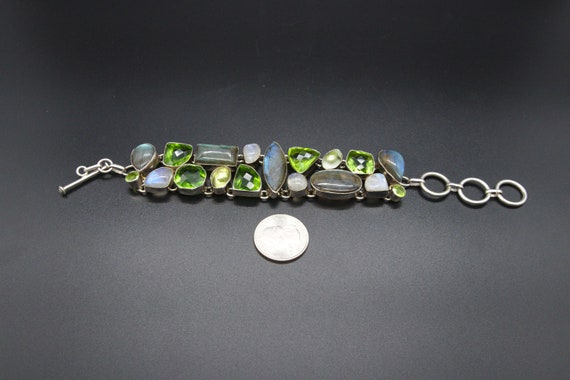 Revamped Cluster Bracelet- Mint Green & Brown – The Silver Strawberry