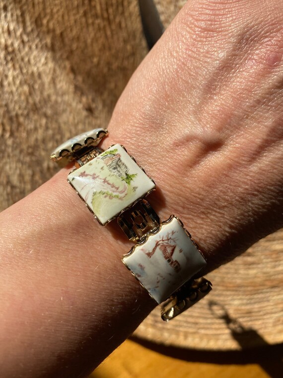 Vintage 1940’s hand painted on porcelain