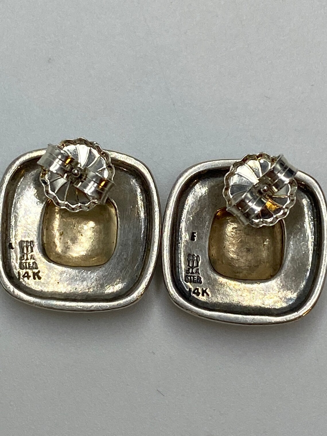 14k Gold and 925 James Avery Earrings 00173 Etsy