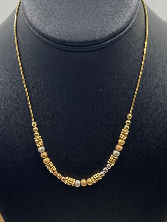 14k yellow gold choker