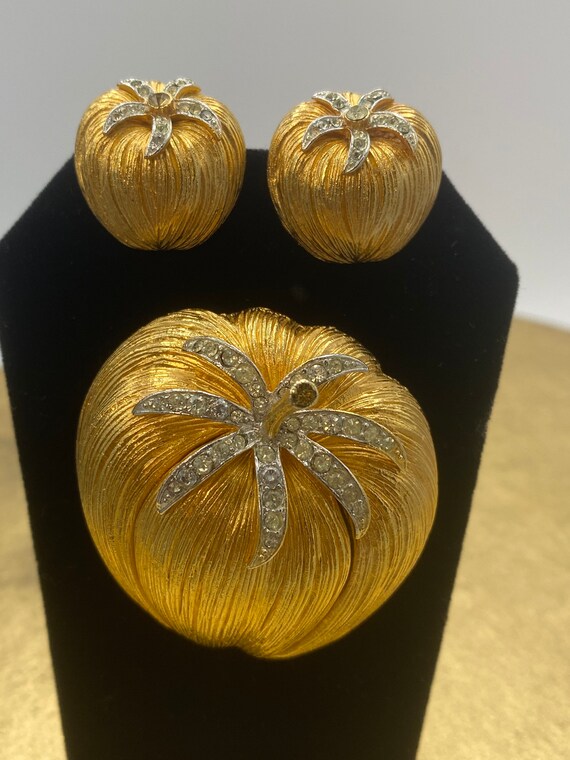 Vintage Corocraft pumpkin set