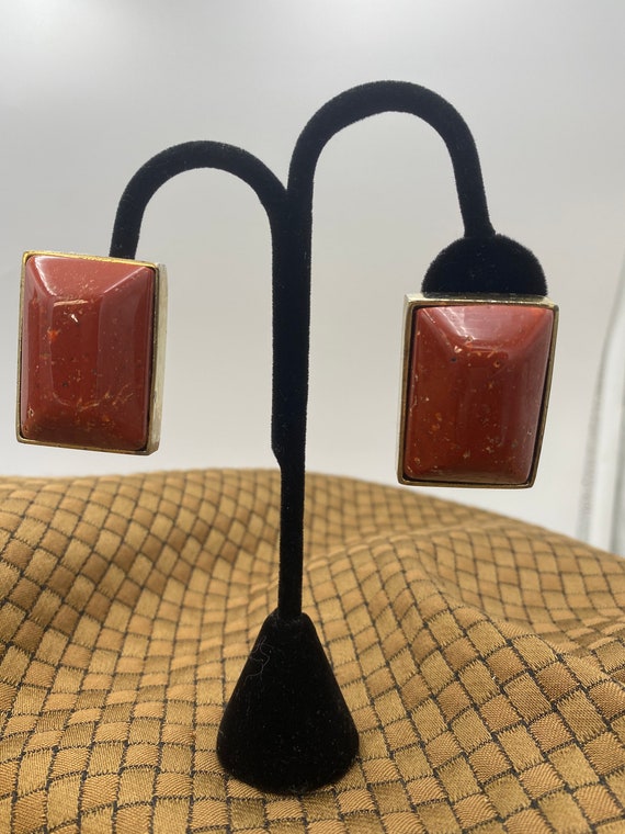 Vintage Les Bernard clip-on earrings