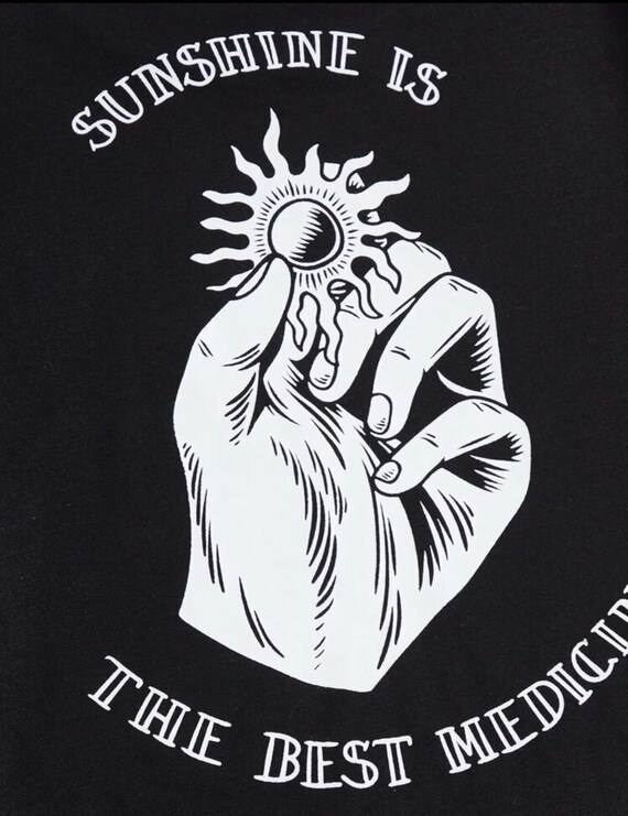 Black Sunshine is the Best Medicine Garden Tee - … - image 2