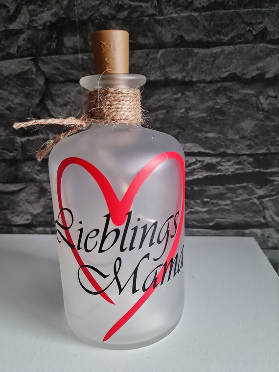 Beleuchtete Flasche mit Spruch Flasche mit Spruch Etsy Italia