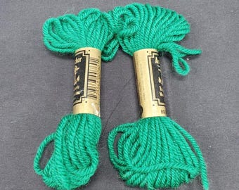 Anchor Tapestry Wool Tapisserie) 10m 2-Skeins Shade No 8974 Deep Jade Green
