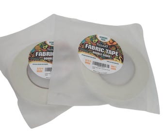 Double-Sided Fabric Tape 3/5" Wide Set of 2 180 Ft Long Rolls For Sewing-Free Hemming & Repairs Tssart