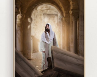 Jesus renar templets konst: Kristen påsk LDS-tryck (digital nedladdning)