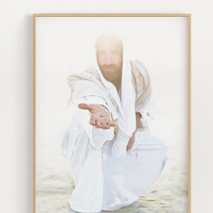 Jesus Christ Art - Instant Download - LDS Art - Rescuer