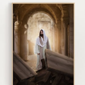 Jesus Cleansing Temple Art: Christian Easter LDS Print (Digital Download)