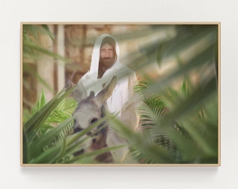 Jesus Christ - Holy Week - Palm Sunday - LDS Art - Christian Art - Sabbath - Hosanna