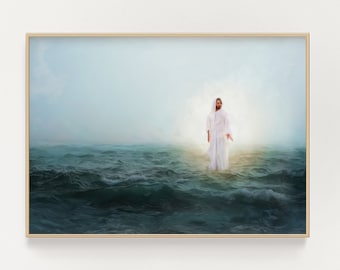 Jesus Christ Art - Instant Download - LDS Art - Peace Be Still