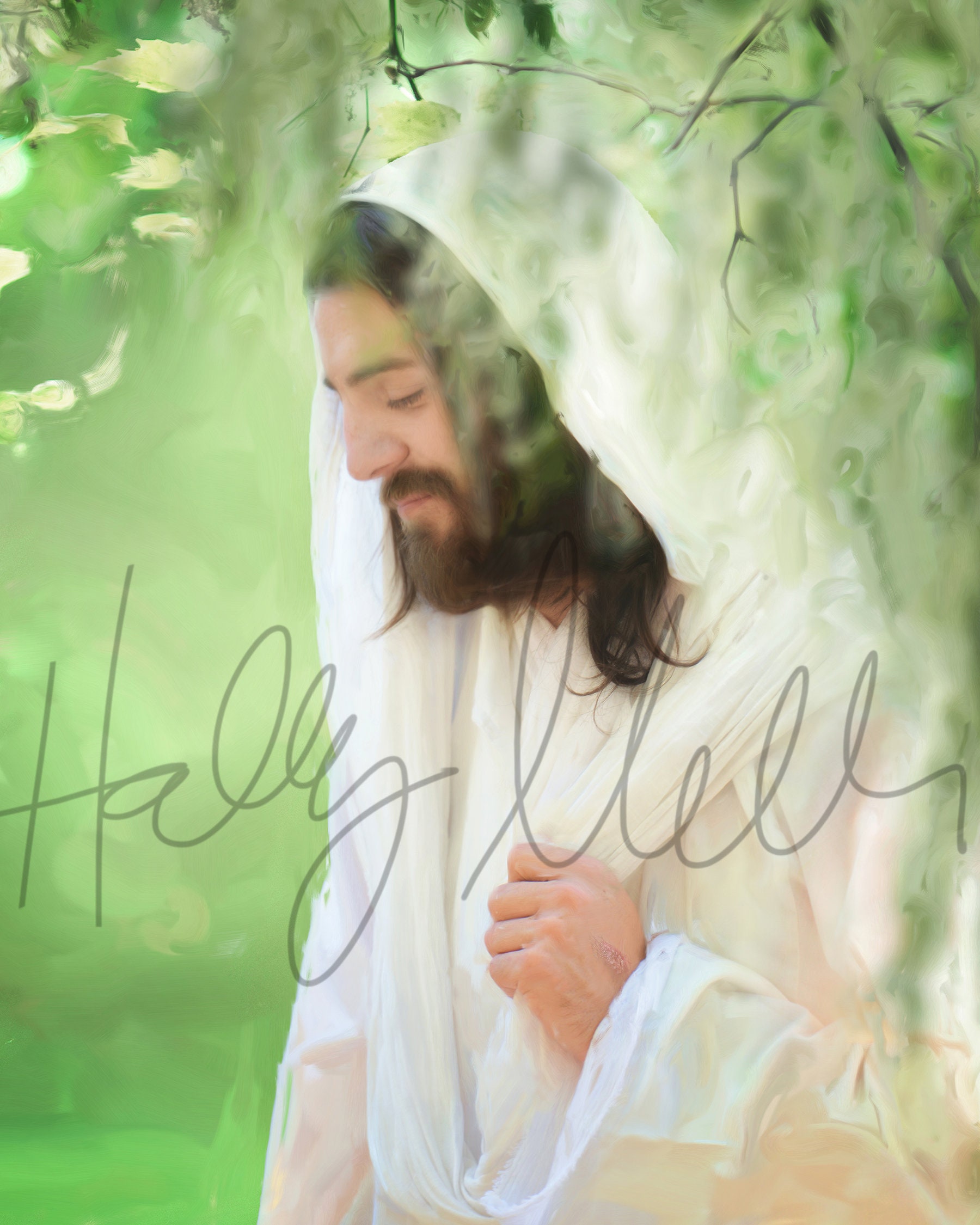 Resurrected Jesus Christ Fine Art Print: Christian Easter Wall Art ...