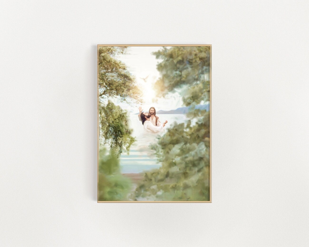 Jesus Christ Digital Download - The Gateway - Baptism - LDS Art - Jesus Baptized