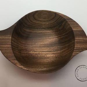 Scottish wych elm wooden quaich