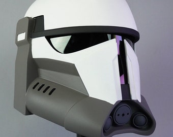 Super Trooper Helmet / Beskar StormTrooper Helmet / The Mandaloriann Season 3 / Moff Gideon's Mandalorian Supercommandos Cosplay