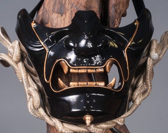 Tsushima Ghost Mask Black / Original Look / Samurai Mask / Jin Sakai Mask / Tsushima Cosplay / Samurai Cosplay Mask / Game Mask