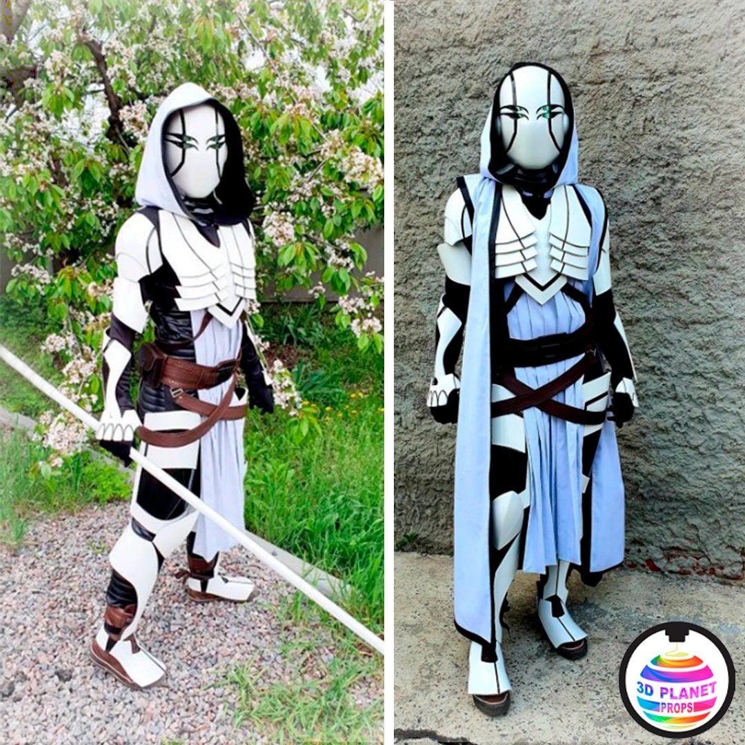 Jedi Costume Full Armor and Undersuit Jedi Helmet With Neck Etsy UK