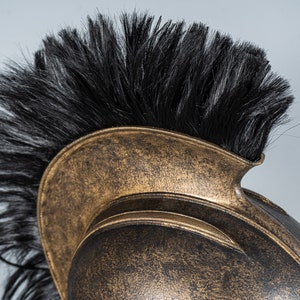 Achilles Troy Helmet / Cosplay Helmet / Spartan Helmet / Warrior Helmet / Historical Helmet / Mid-Century Modern / Trojan Helmet image 7