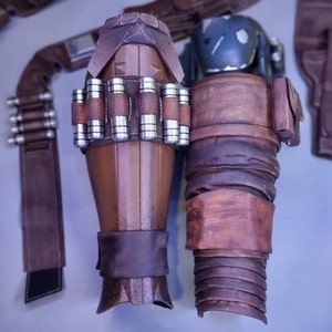 Mandalorian Leather Armor / Mando Leather / Mandalorian Belt and Bandoliers / Mando Belt / Din Djarin Armor / Mandalorian Leather Parts image 3