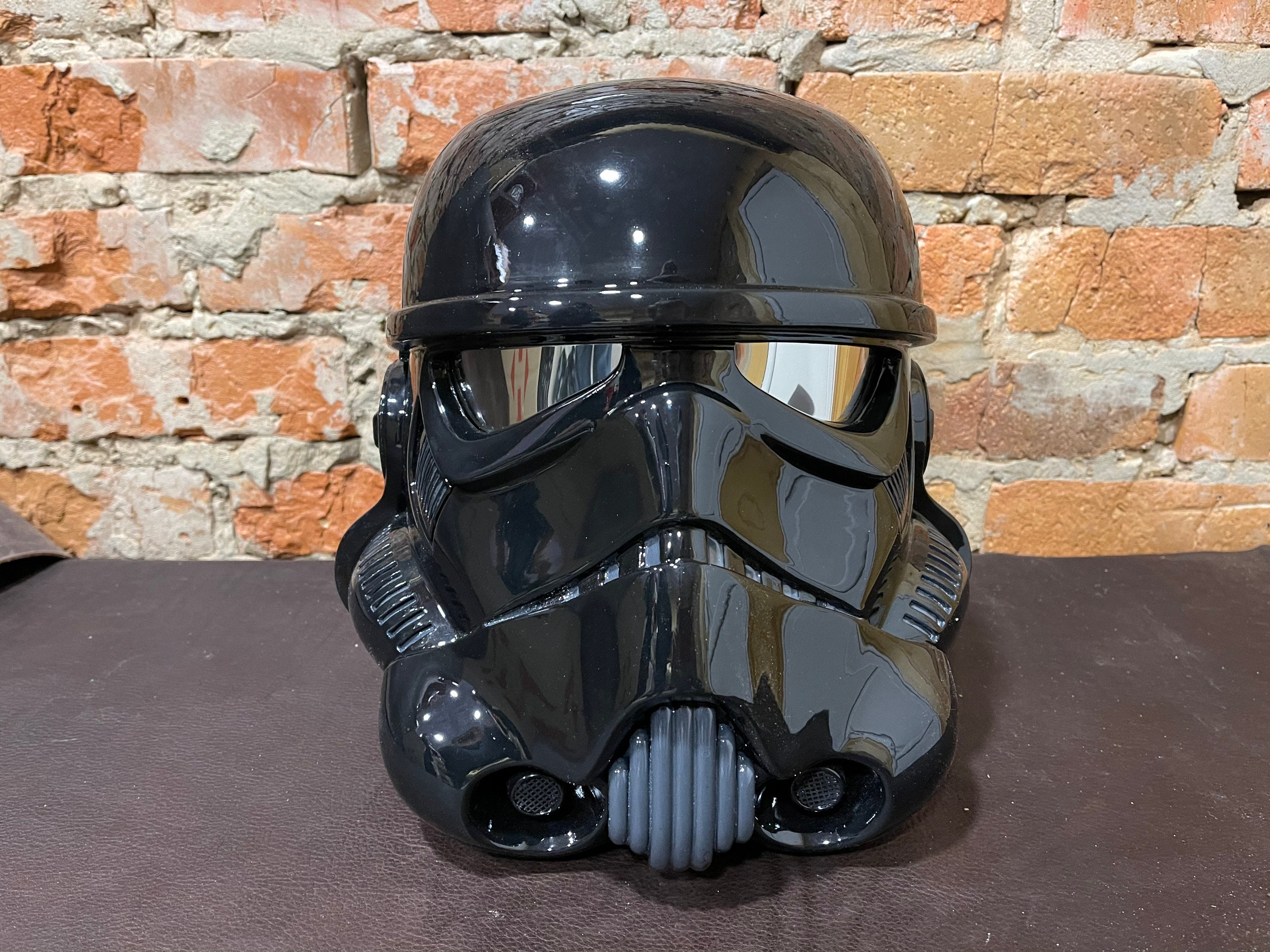 recluta Guinness Productividad Shadow Trooper Helmet Black Stormtrooper Helmet - Etsy