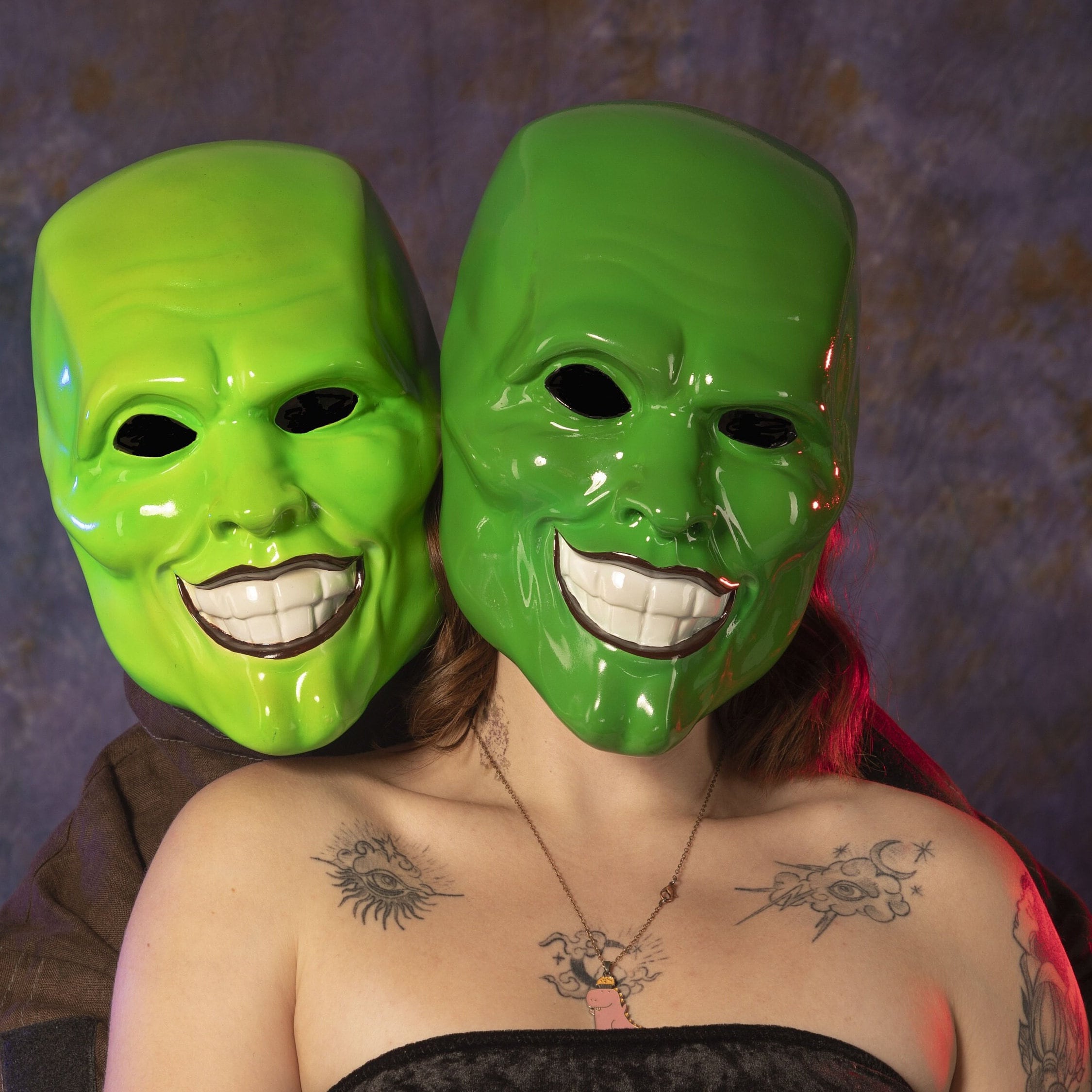 Llavero The Mask Mascara Jim Carrey Metal Dorado