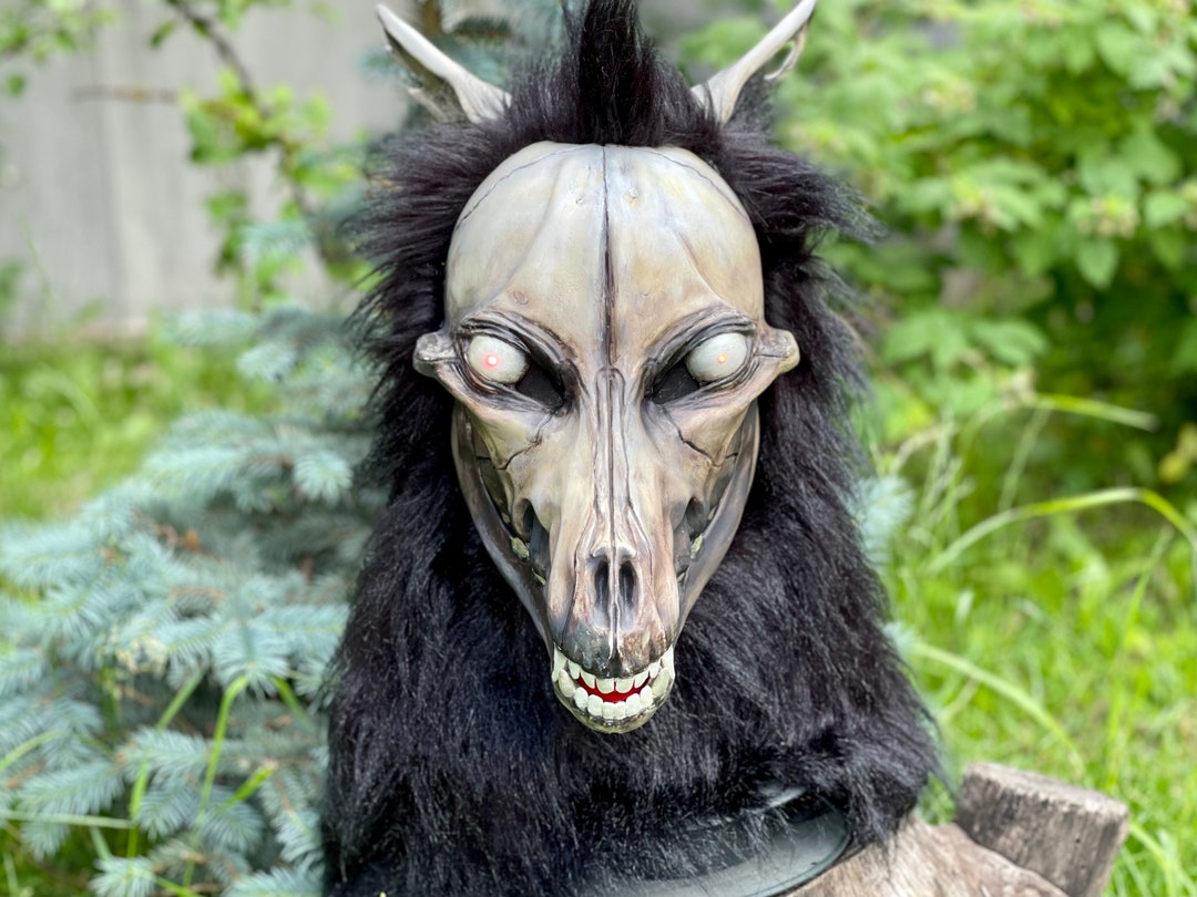 SCP-1471-A Mask Wolf Skull Mask Halloween Mask Skull Etsy 日本