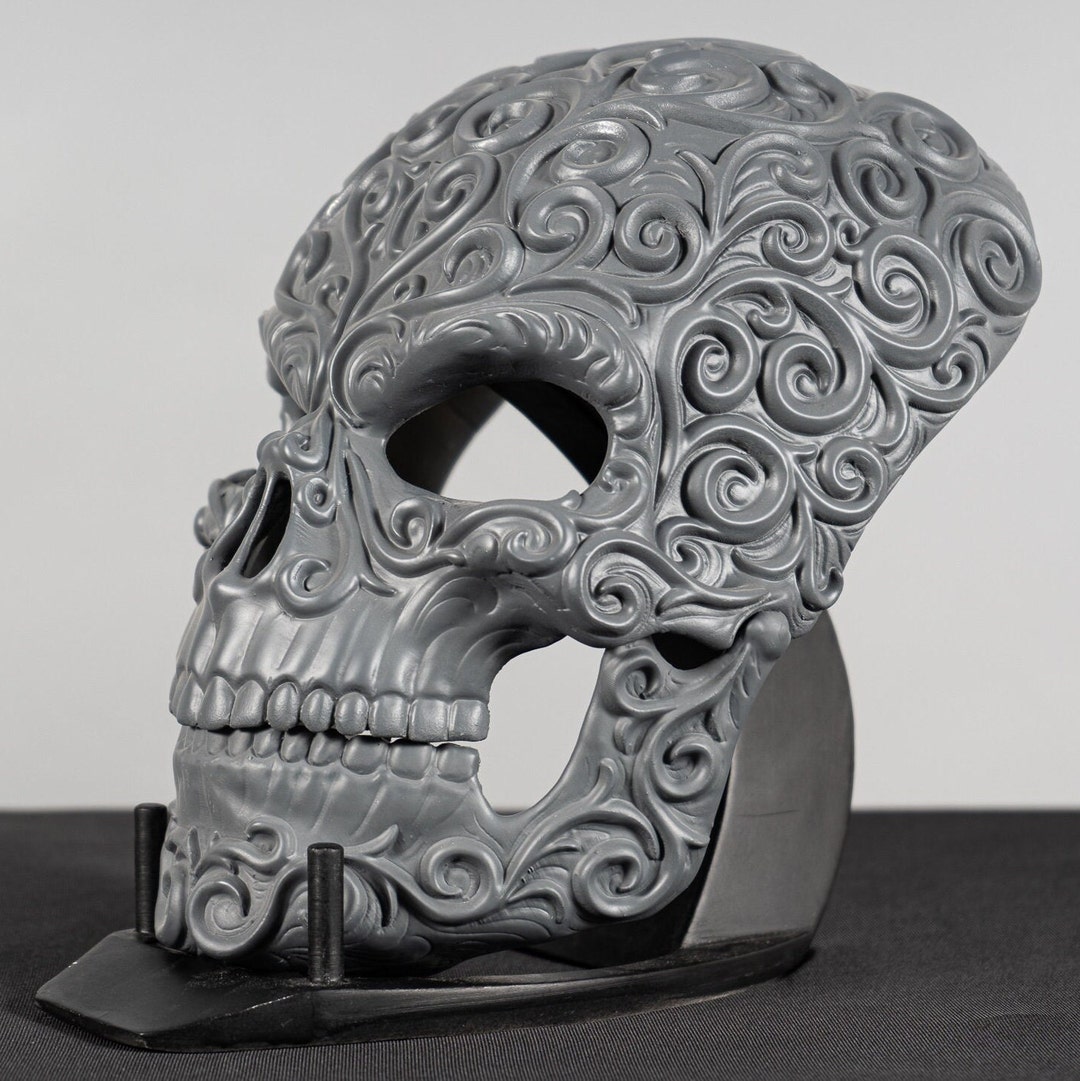 Cat Skull Mask White - 3D Planet Props Any Custom Color