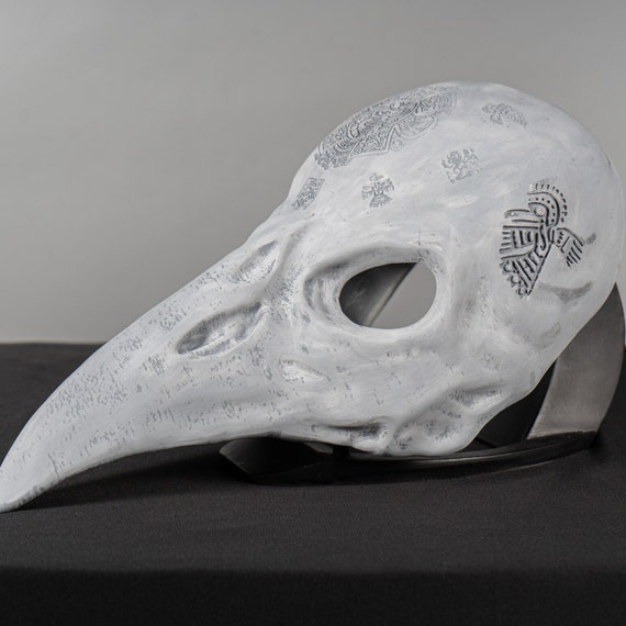 Deer Skull Wolf Mask Wendigo Cosplay - 3D Planet Props Just 3D Print White