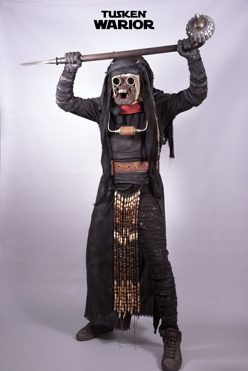 Tusken Warrior Full Costume Cosplay Book of Boba Fett Tusken Etsy