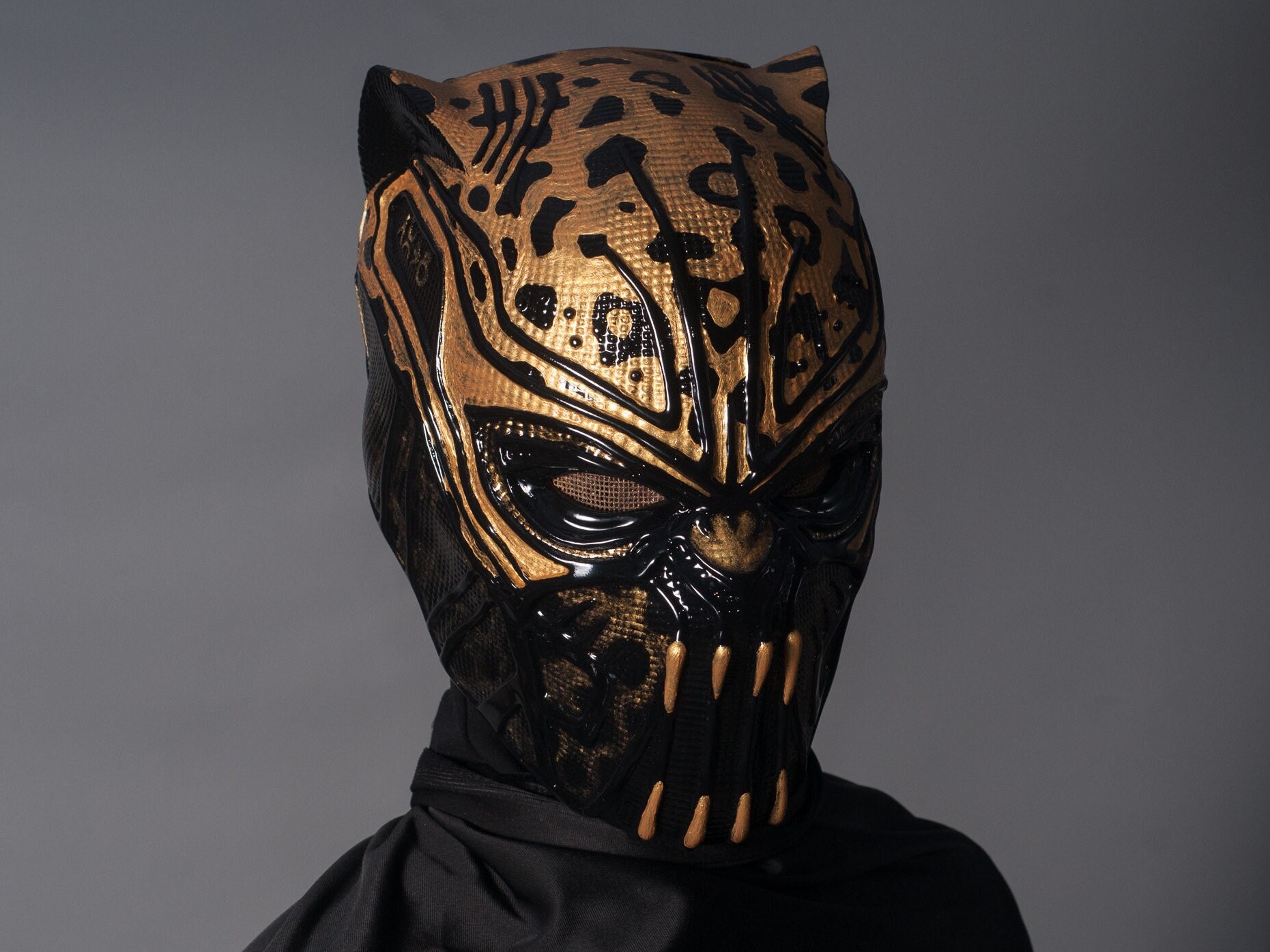 Killmonger Golden Jaguar Leopard Black Panther - Etsy