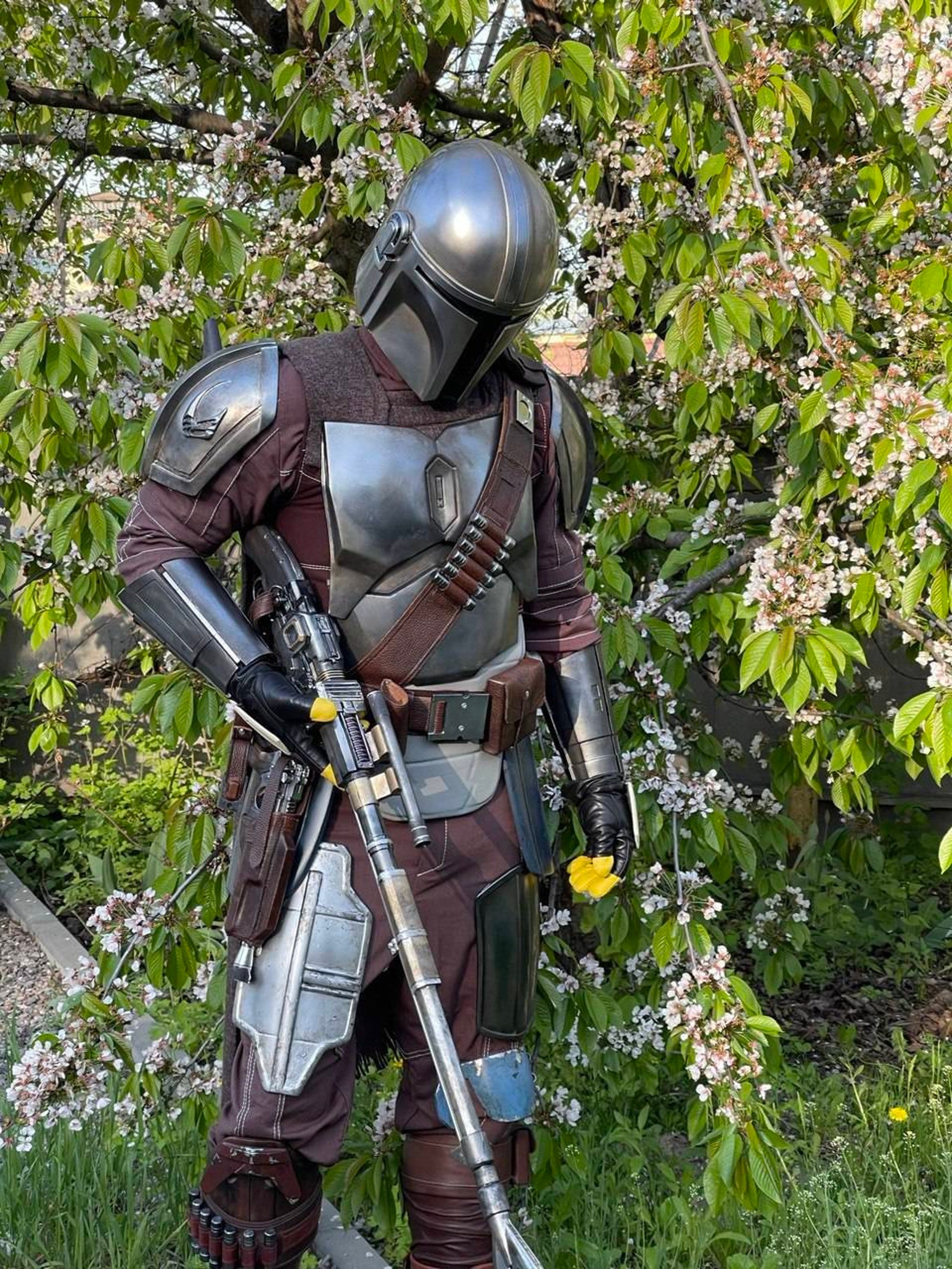Full beskar armor jetpack mando rifle din djarin cosplay Etsy