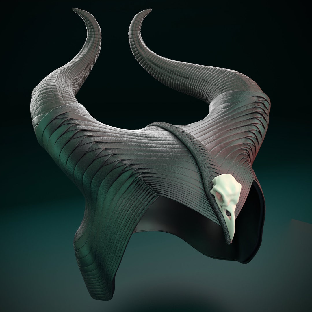 Maleficent 2 Horns 3d Model Maleficent STL Files 3d Model - Etsy