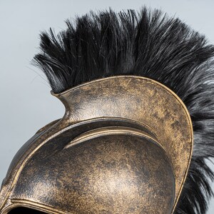 Achilles Troy Helmet / Cosplay Helmet / Spartan Helmet / Warrior Helmet / Historical Helmet / Mid-Century Modern / Trojan Helmet image 8