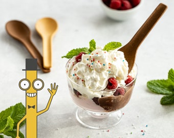 Stroodles Edible Spoons (Classic, Cocoa, Masala Magic, Black Pepper) 14cm