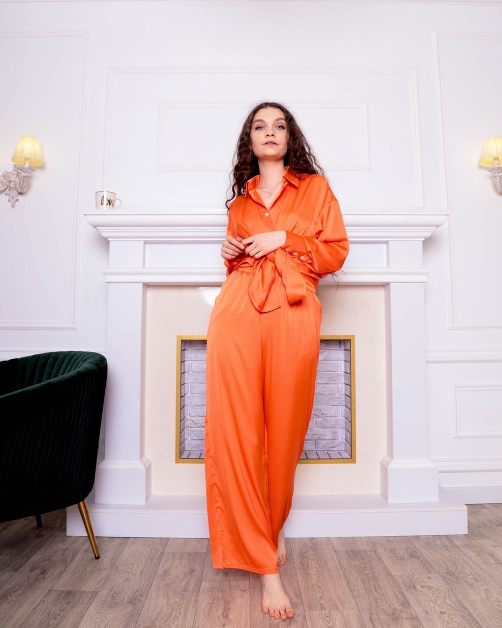 Burnt Orange Pajama Etsy Canada
