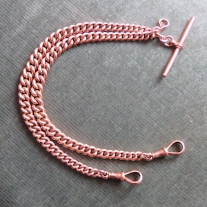 Antique Albert Chain 9ct Rose Gold