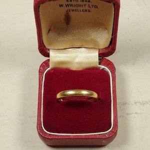 Antique 22ct Yellow Gold Wedding Band