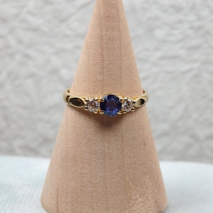Vintage Sapphire And Diamond Ring 18ct Gold
