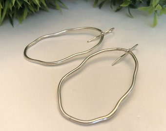 Organic Oval Earrings