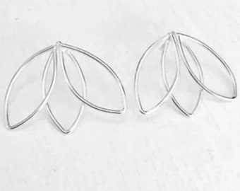 Pendientes de Stud Loto Orgánico