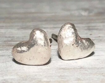 Pendientes Orgánico Mano Esculpida Corazón