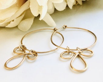 Pendientes Orgánico Boho Aro